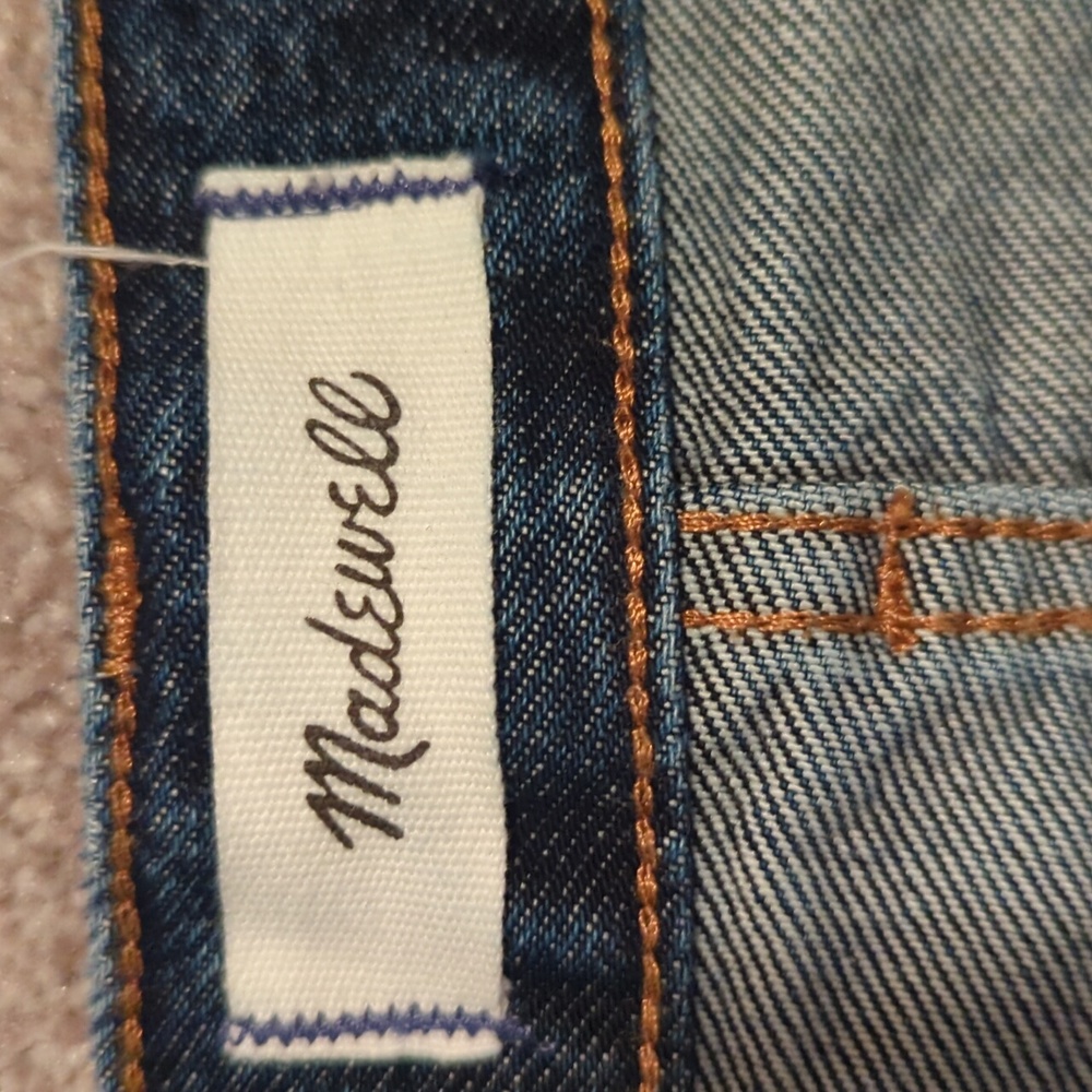 Madewell Women's Longline Straight Dark Blue 28 - Picture 2 of 5
